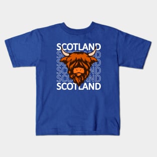 Scotland - Hairy Coo Kids T-Shirt